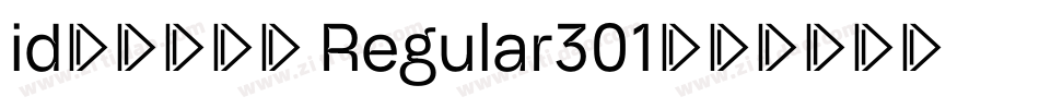 id-懐遊体Ｐ Regular301字体转换